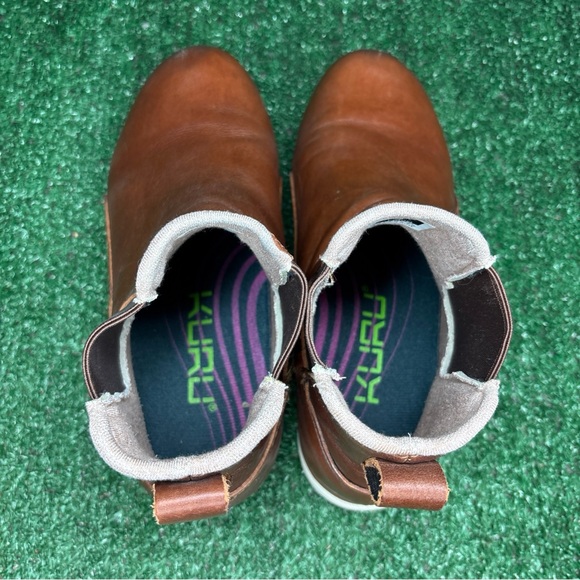 Kuru Roam Women's Size 7 Brown Leather Comfort Orthopedic Chelsea Boots Shoes - Picture 5 of 12